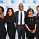 Dr. Marilyn Fraser with 2017 honorees Soledad O’Brien, Dr. Robert Gore, Dr. Marilyn Bassett and Kathy Hirata Chin at the Black Tie & Sneakers Gala on Oct. 18, 2017 (Ken Brown)